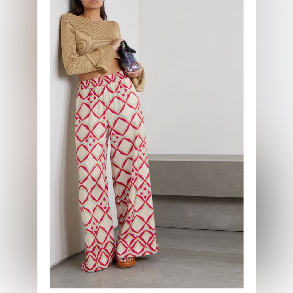 Large La DoubleJ Palazzo Silk Pant